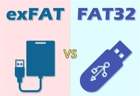 fat32 vs exfat|différence entre exfat et fat32.